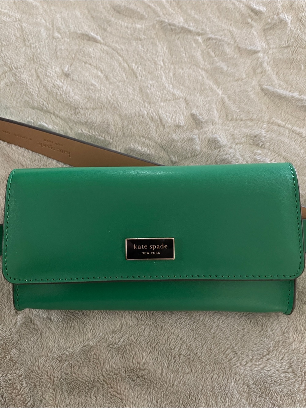 NEW kate spade Emerald Green Leather Belt Bag